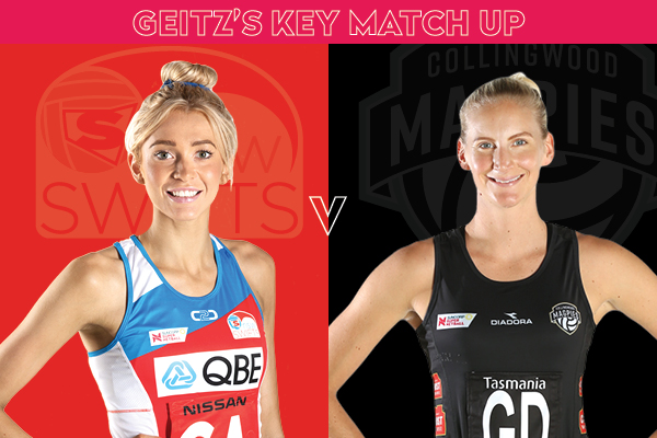 Swifts and Magpies Key Match Up - Helen Housby and April Brandley