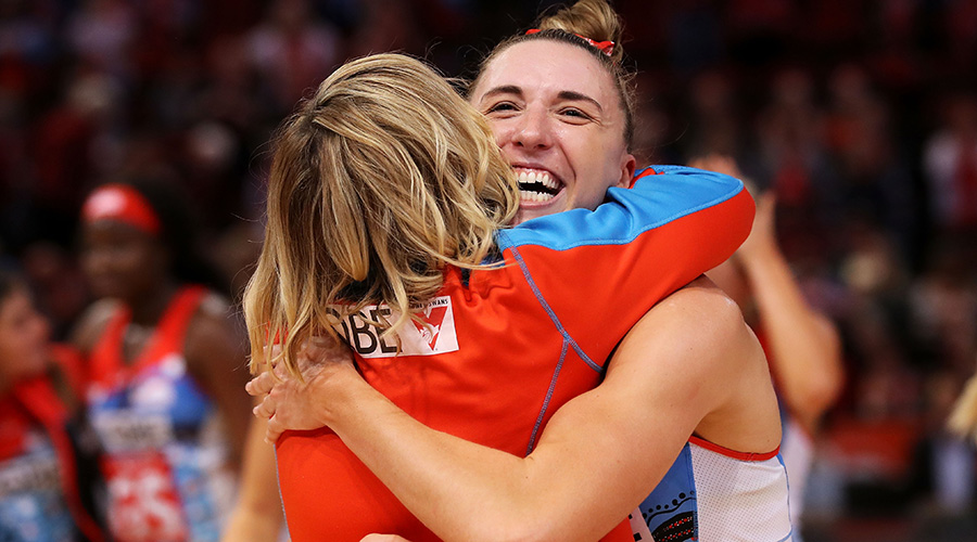 Sarah Klau has re-signed with the NSW Swifts
