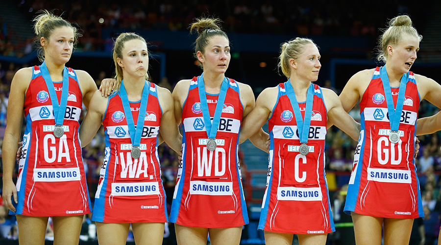 NSW Swifts players after the 2016 grand final