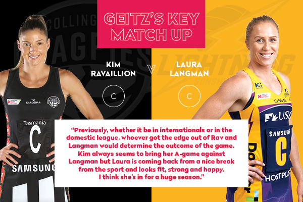 Magpies and Lightning Key Match Up - Kim Ravallion and Laura Langman
