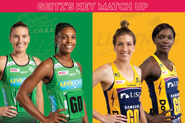 Fever and Lightning Key Match Up - Courtney Bruce and Stacey Francis and Karla Pretorius and Phumza Maweni