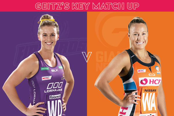 Firebirds and Giants Key Match Up - Gabi Simpson and Kim Green