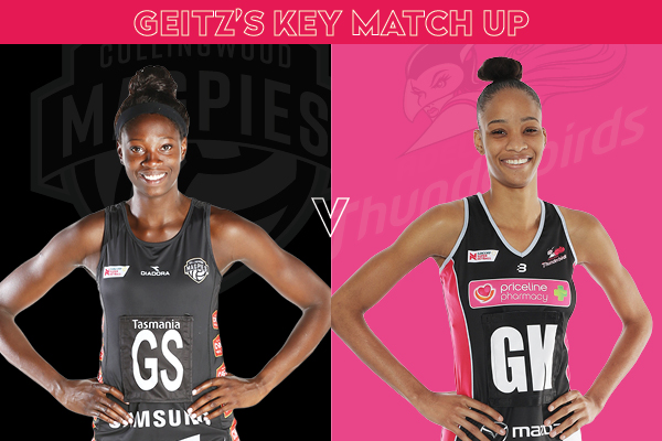 Magpies and Thunderbirds Key Match Up - Shimona Nelson and Shamera Sterling
