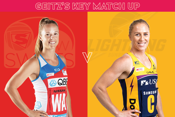 Swifts and Lightning Key Match Up - Paige Hadley and Laura Langman