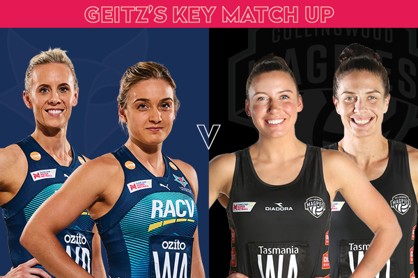 Vixens and Magpies Key Match Up - Renae Ingles and Liz Watson and Kelsey Browne and Ash Brazill