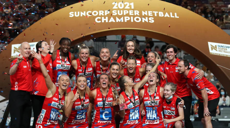 NSW Swifts win 2021 Grand Final - Suncorp Super Netball